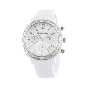 White Acrylic Michael Kors Watch 5079